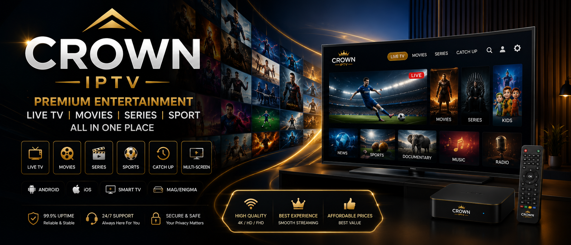 Crown IPTV Slide 2